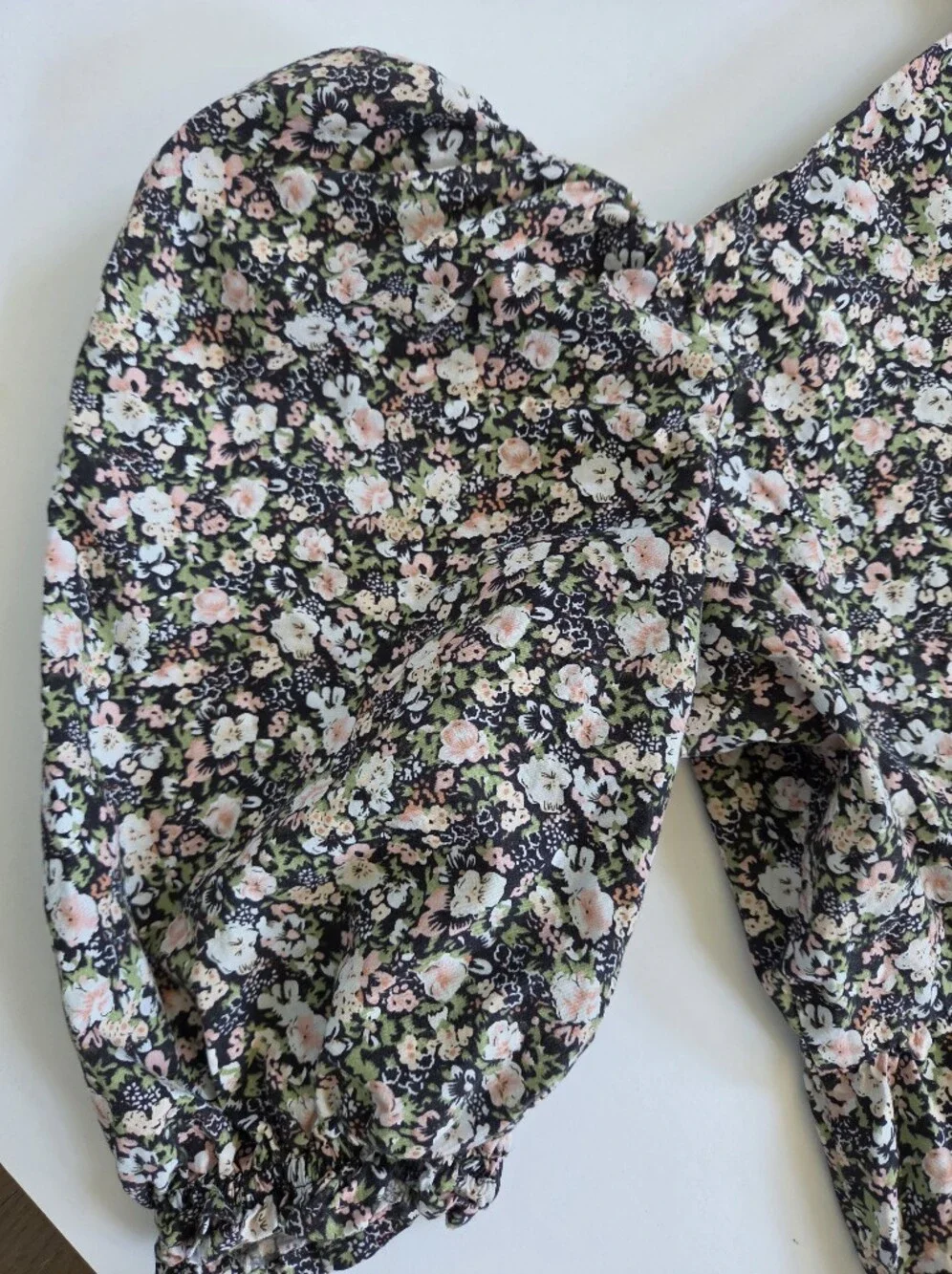 Bundle Mini Puff sleeve floral Dresses WAYF Asos Levis sz XS - Picture 3 of 15